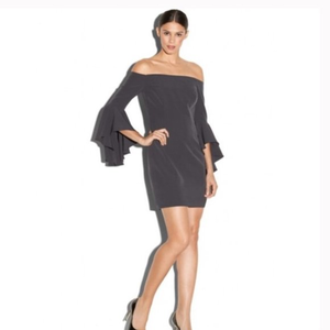 MILLY | Selena Mini Dress in Charcoal Size 0 ~ NWT‎